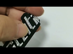 Tpu badges etichetta di trasferimento termico 3D argento tpu