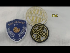 Patch di ricamo Patch personalizzati Etichetta di ricamo in oro