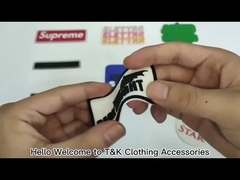 Patch di logo in silicone per etichette di abbigliamento in uniforme / gomma