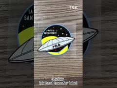 Etichette di trasferimento termico di inchiostro per marchi di abbigliamento / cerotti di trasferimento termico