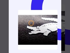 Personalizzazione di caratteri e colori Etichette di abbigliamento per trasferimento termico / Etichette di stampa termico in silicio