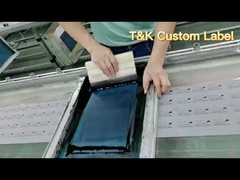 Etichetta di trasferimento di calore in silicone 3d lucida Etichetta di stampa su tela di seta