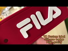 Etichette di trasferimento di calore stampate in 3D con logo in silicone