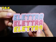 Pvc silicone 3d gomma cerotti distintivi cucire su personalizzato lavabile