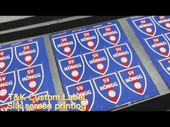 Stampa di seta Etichette di abbigliamento per giacca Comodo