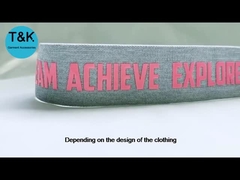 Stile di moda Robusto e resistente Jacquard Webbing Logo personalizzato