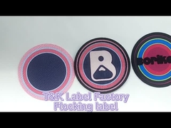 3D Flocking Badge Ferro personalizzato / cucito su cerotti di stoffa per abbigliamento Patch logo in rilievo