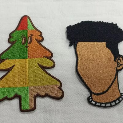 Abbigliamento ricamo Badge Fashion Design Abbigliamento Colore duraturo Tessuto tessuto Abbigliamento Patch