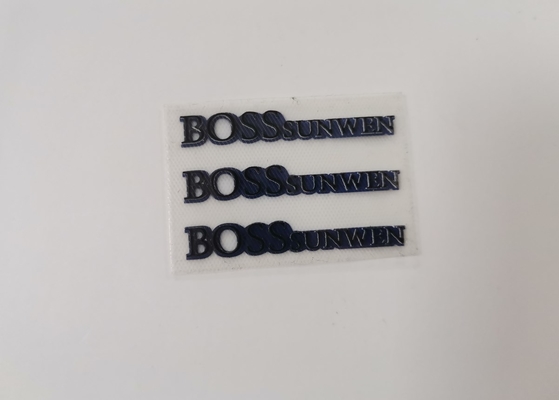Abbigliamento 3D che stampa le etichette silicone, etichette del trasferimento di calore con le tecniche di goffratura