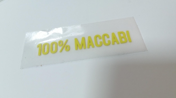 Il trasferimento di calore del silicone su misura abbigliamento identifica 3D ha modellato il logo