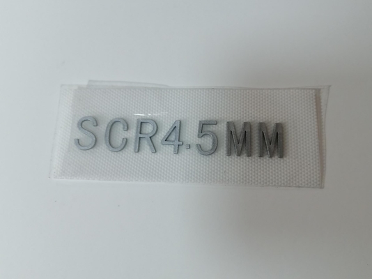 3D ha modellato il silicone su misura Logo For Garment delle etichette del trasferimento di calore di progettazione