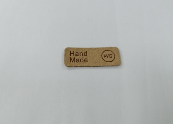 Il cuoio impresso dell'unità di elaborazione di Logo Microfiber rattoppa le etichette lavabili cuce su abbigliamento