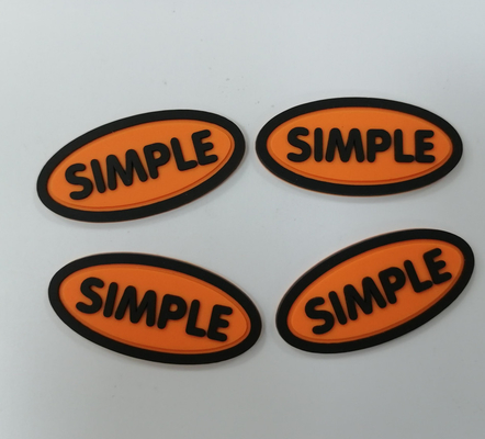 3M Reflective Embossed Custom cuce su Logo Patches Silicone Badge