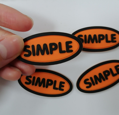 3M Reflective Embossed Custom cuce su Logo Patches Silicone Badge