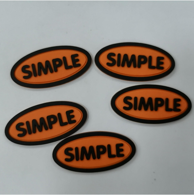 3M Reflective Embossed Custom cuce su Logo Patches Silicone Badge