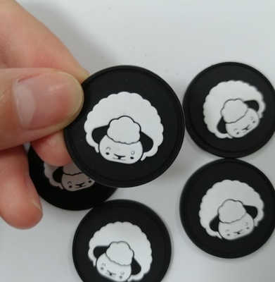 il trasferimento di calore lavabile delle etichette della gomma di silicone del distintivo 3D ha personalizzato