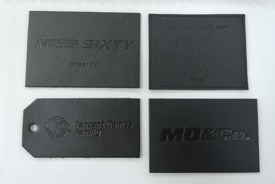 Etichetta di cuoio impressa Eco lavabile dell'unità di elaborazione di Logo Suede Microfiber amichevole