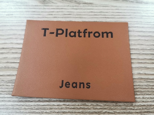 Etichetta di cuoio impressa Eco lavabile dell'unità di elaborazione di Logo Suede Microfiber amichevole