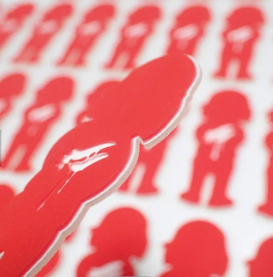 L'abbigliamento ha personalizzato il logo di stampa del trasferimento di calore della toppa del gel di silice 3D