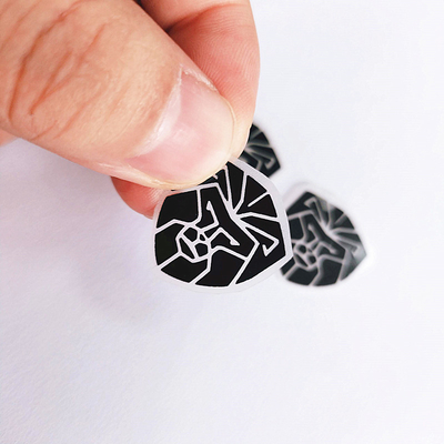 colore nero animale dell'etichetta del trasferimento di calore del silicone dell'indumento di effetto 3D