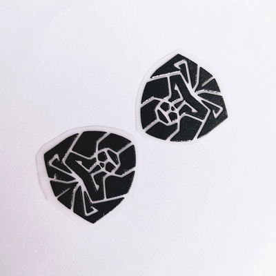 colore nero animale dell'etichetta del trasferimento di calore del silicone dell'indumento di effetto 3D