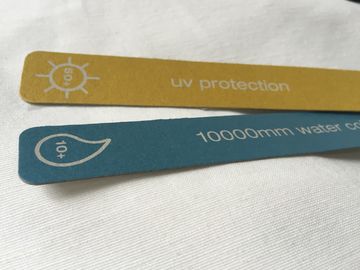 Di Recyclabel dell'abbigliamento di caduta delle etichette della camicia di caduta delle etichette funzione a forma di su ordinazione chiaramente