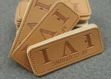 L'abbigliamento su ordinazione durevole rattoppa le toppe di cuoio per il logo dei jeans stampabile