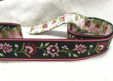 Bande elastiche della scarpa del modello di fiore, banda elastica tessuta jacquard per la cintura della biancheria intima