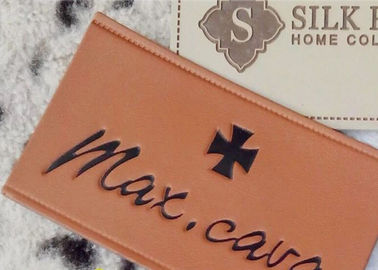 Toppe stampabili del cuoio impresso di logo con le etichette dell'abbigliamento del cuoio del Velcro