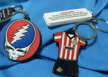 Ricordo promozionale Keychain del silicone degli oggetti impresso abitudine di progettazione di modo di festival