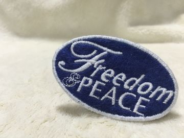 Toppe del feltro delle toppe ricamate abitudine uniforme fresca dell'etichetta per la superficie piana dell'abbigliamento