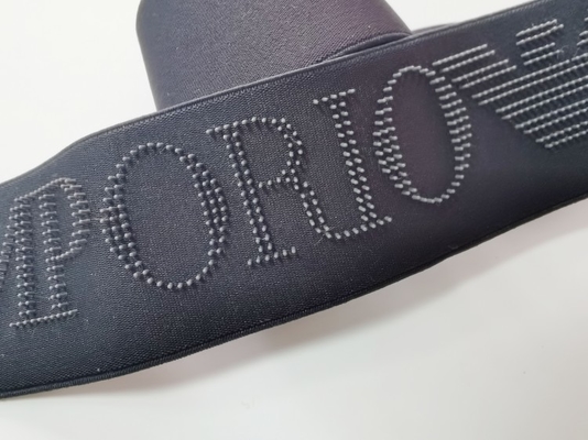Banda Eco di Dot Printed Logo Black Elastic dello spazzolino da denti amichevole