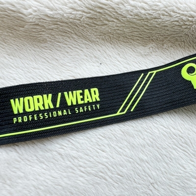 Alta banda di elastico Strappo-resistente e flessibile del jacquard con il logo del silicio