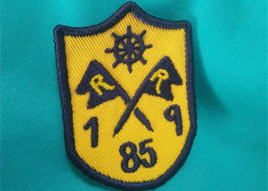 La seta/Nonwoven su misura ha ricamato le toppe militari del cappello delle toppe uniformi