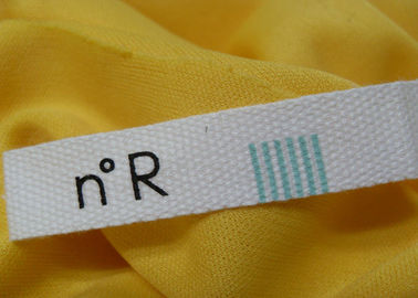 Toppe decorative del poliestere 100%/abbigliamento del cotone con stampa su ordinazione di logo