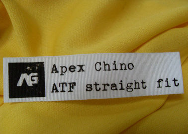 Toppe decorative del poliestere 100%/abbigliamento del cotone con stampa su ordinazione di logo