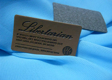 L'alta qualità Logo Embossed Real Leather Labels su ordinazione rattoppa per i jeans e le borse