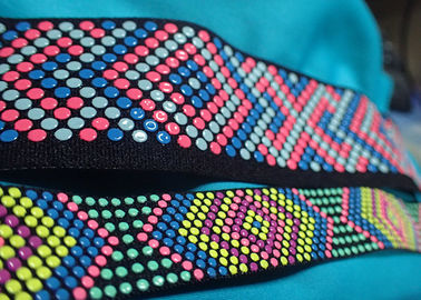 Nastro elastico del silicone antisdrucciolevole e di logo su ordinazione per il rivestimento del cappotto dell'indumento
