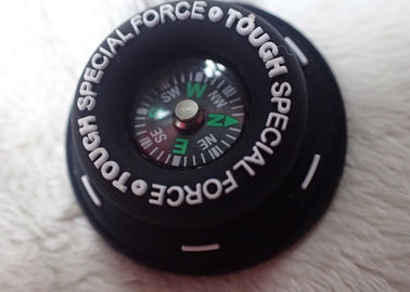 Toppa di gomma su ordinazione impressa alzata silicone molle ecologico con la bussola