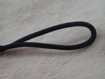 Estrattore nero della chiusura lampo con cavo di nylon con la conclusione di gomma per l'indumento, borsa