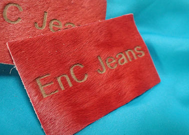 Etichette genuine personali ed etichette del cuoio impresso di logo del metallo per i vestiti