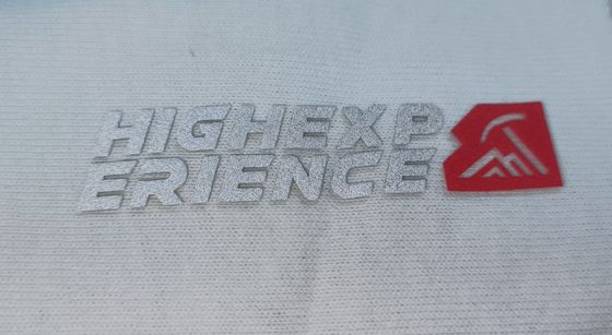Logo OEKOTEX Patch lavabili Badge in silicone in argento rifettivo personalizzati