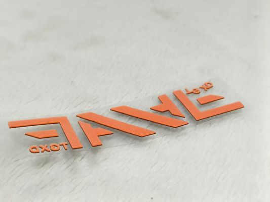 OEM Etichette di trasferimento di calore per abbigliamento in silicone 3D spessa Oeko Tex con consistenza speciale