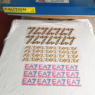 Etichette stampate con stampa di ferro in silicone personalizzate Etichette di trasferimento termico