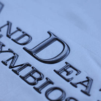 Lettere di design personalizzate Etichetta di marca in rilievo ad alta frequenza 3D TPU Logo Trasferimento di calore Ferro sulle etichette per abbigliamento