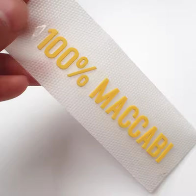 Etichette personalizzate in gomma di silicone senza etichette Trasferimento di calore con lettere e numeri 3D Nome Patch Trasferimento di logo Stampa