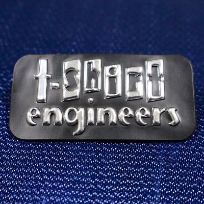 Abbigliamento personalizzato di alta qualità 3D Argento Nero Tpu Logo di trasferimento di calore per abbigliamento
