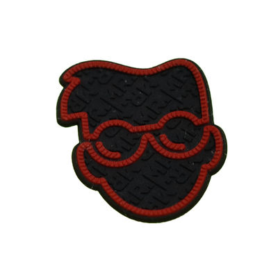Etichetta personalizzata in silicone 3D lavabile, logo in silicone 3D morbido, trasferimento termico, distintivo