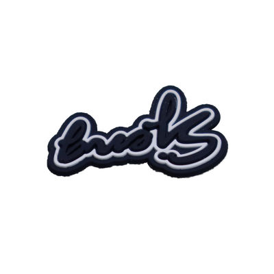 Etichetta personalizzata in silicone 3D lavabile, logo in silicone 3D morbido, trasferimento termico, distintivo