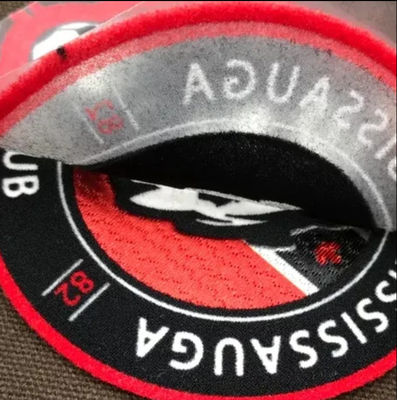 Stampa a trasferimento termico con design personalizzato Logo del club della squadra di calcio personalizzato Patch floccata 3D